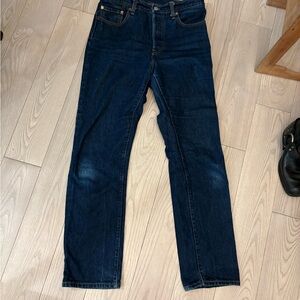 Levi's 501 Women's Straight Leg Jeans in Dark Blue